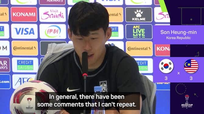 Preview image for Son calls for media to 'protect' players after recent criticism