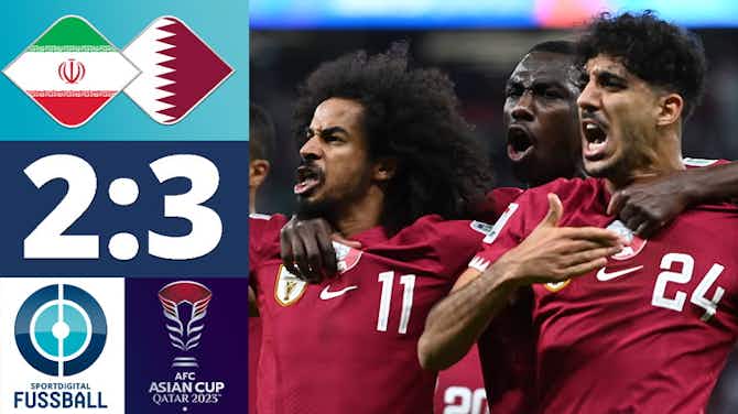 Vorschaubild für Trotz Fallrückzieher-Tor! Gastgeber Katar kämpft sich ins Finale! | Iran - Katar