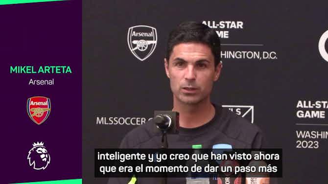 Imagen de vista previa para Arteta, sobre la llegada de Messi y Busquets: "La MLS está creciendo de una manera progresiva e inteligente"