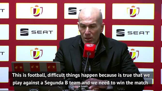 Preview image for Cup defeat at Alcoyano painful, but not shaming - Zidane