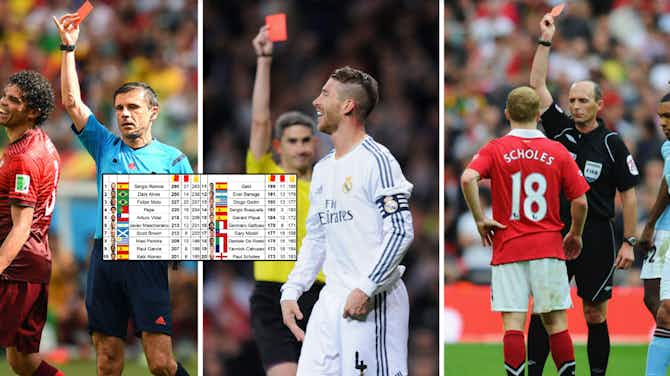 Preview image for Ramos, Alves, Pepe, Scholes: 20 players who have been given most cards in 21st century