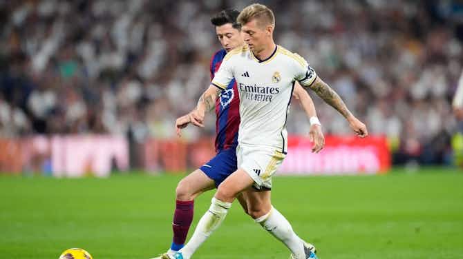 Preview image for Toni Kroos reveals hot dog La Liga celebration at Real Madrid – ‘It was twice as good Barcelona losing it’