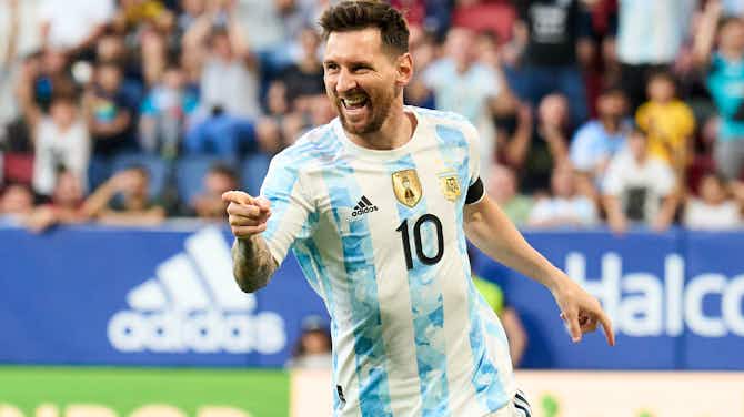 Pratinjau gambar untuk Luapan Emosi Lionel Messi Usai Cetak Lima Gol Bersama Argentina