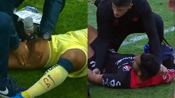Imagen de vista previa para Eduardo 'Mudo' Aguirre sufre lesión a lo Giovani Dos Santos en el Atlas vs Santos