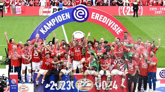 Imagem de visualização para André Ramalho e Mauro Júnior vibram com confirmação de título holandês do PSV em campanha histórica