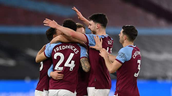 Preview image for Declan Rice relishing Ryan Fredericks reunion when West Ham host Bournemouth