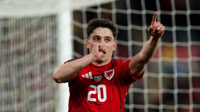 Preview image for Daniel James delighted to celebrate birth of baby with goal in 50th Wales cap
