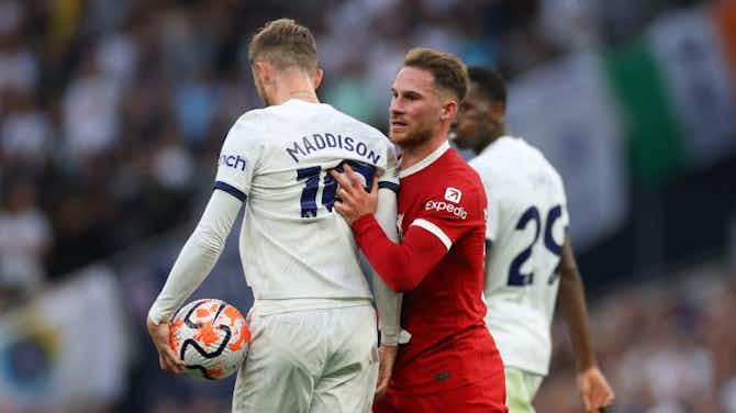 Image d'aperçu pour Tottenham - Liverpool : l'échange dingue entre Mac Allister et Romero sur les réseaux sociaux