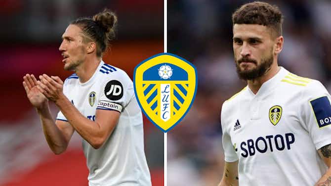 Preview image for Mateusz Klich reacts as Leeds United announce Luke Ayling departure