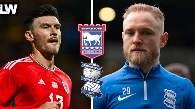 Preview image for Ipswich Town v Birmingham City: Latest team news ft Kieffer Moore and Alex Pritchard