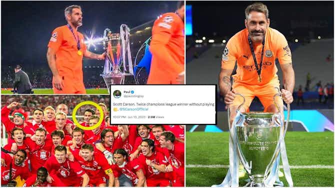 Preview image for Man City: Scott Carson issues perfect response to tweet about his Champions League medals