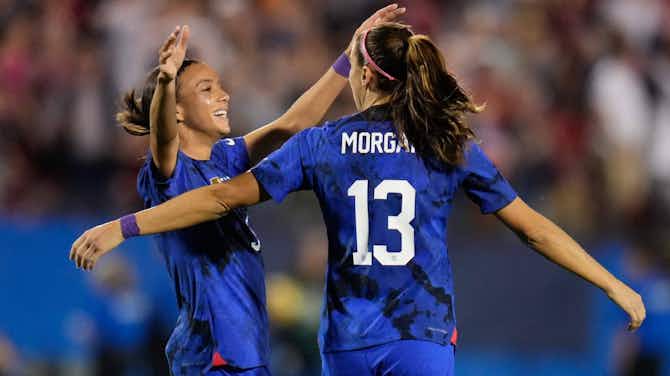 Imagem de visualização para Com belo gol de Alex Morgan, EUA vencem o Brasil e conquistam a She Believe’s Cup (de novo)