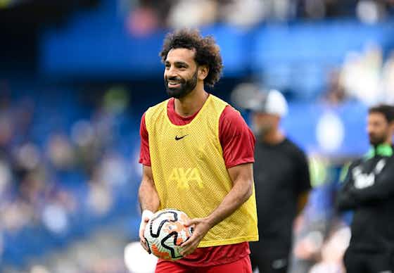 Imagem do artigo:Salah voltou ao Liverpool para tratar lesão na coxa