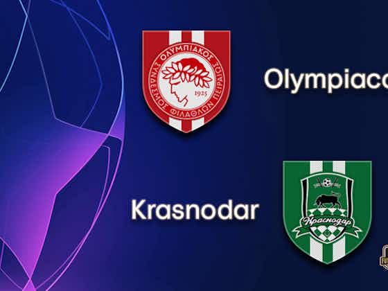 Article image:Olympiacos host Champions League newbie Krasnodar