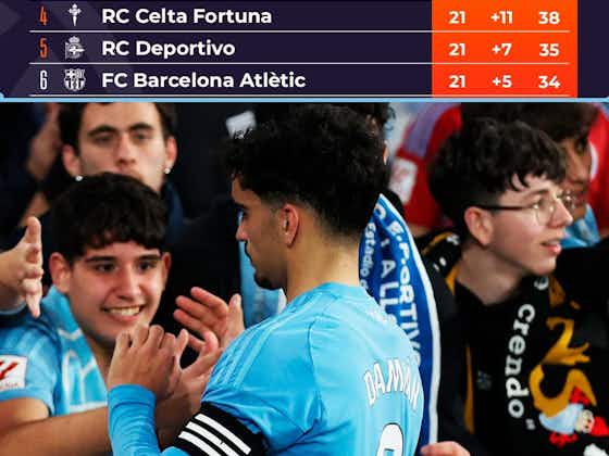 Imagen del artículo:El Deportivo se queda a tres puntos del Celta Fortuna