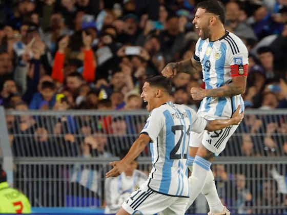Imagen del artículo:Nicolás Otamendi marcó el primer gol de la Selección Argentina ante Paraguay por las Eliminatorias