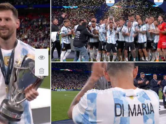 Article image:Lionel Messi: Peter Drury's epic commentary about Argentina star after Finalissima win v Italy