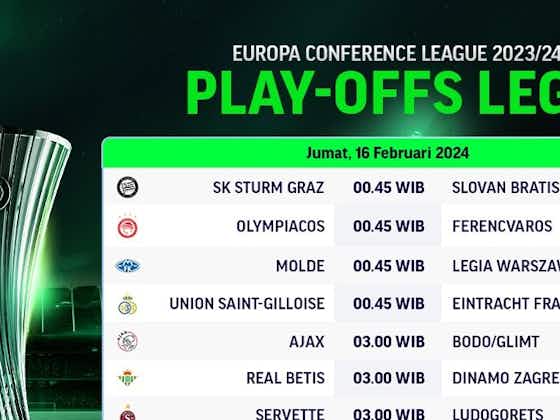 Gambar artikel:Jadwal Live Streaming UEFA Conference League 2023/2024 Playoff 16 Besar di Vidio