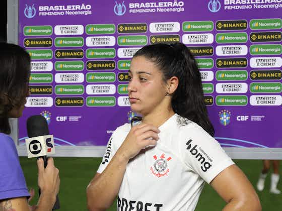 Imagem do artigo:“Ainda tá longe do ideal”, diz Duda Sampaio sobre desempenho do Corinthians em goleada