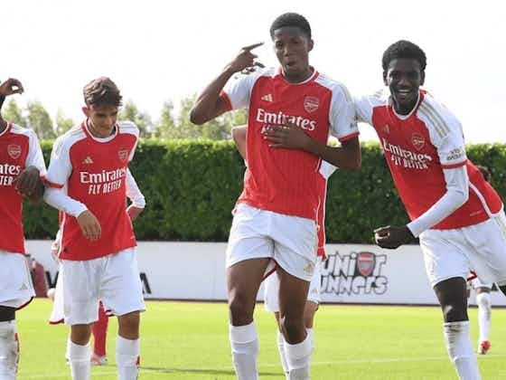 Article image:Record-breaking Arsenal academy youngster praised