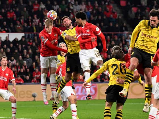 Imagem do artigo:Em jogo intenso com dois gols, PSV e Borussia Dortmund empatam e confronto vai para o jogo da volta indefinido