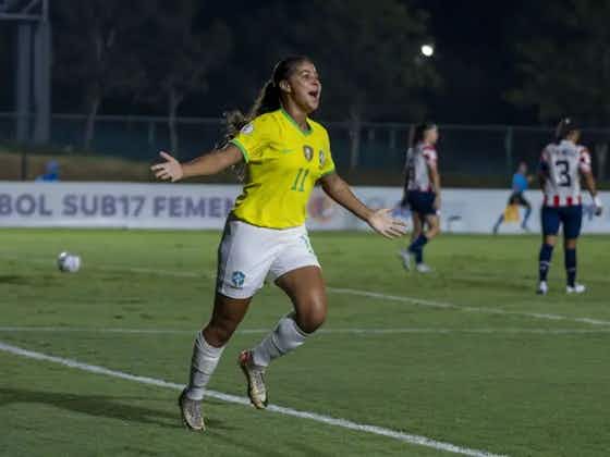 Imagem do artigo:VÍDEO: Giovanna Waksman, ex-Botafogo, marca e Seleção Brasileira Feminina conquista Sul-Americano sub-17; assista