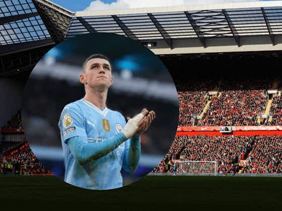 Artikelbild:Phil Foden makes Anfield admission ahead of Liverpool vs Manchester City title showdown