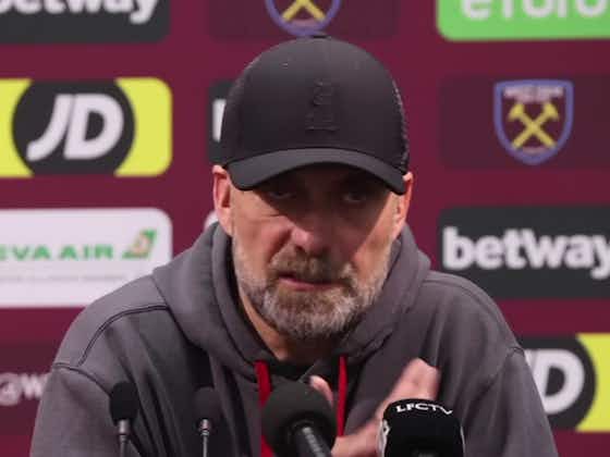 Artikelbild:(Video) Klopp credits ‘super-important’ player who had ‘a really good game’ against West Ham