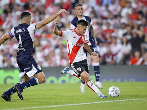 Article image:Claudio Echeverri scores his first goal for River Plate in a glimpse of his prodigious talent