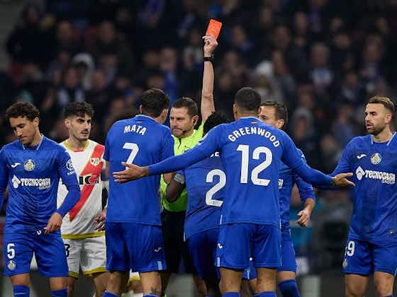 Article image:Getafe appeal Manchester United loanee Mason Greenwood’s red card from South Madrid derby defeat
