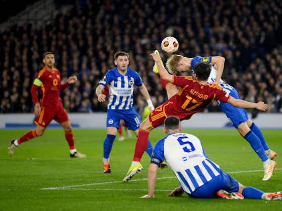 Article image:Video: Roma goal controversially disallowed in Brighton