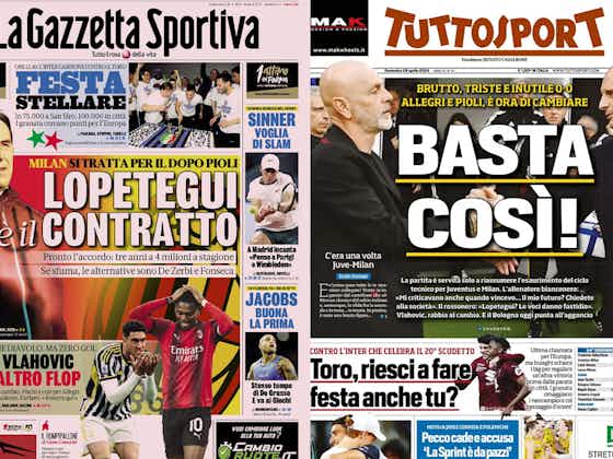 Immagine dell'articolo:Gallery: ‘Lopetegui contract ready’, ‘Sportiello denies Juve’ -Today’s front pages in Italy