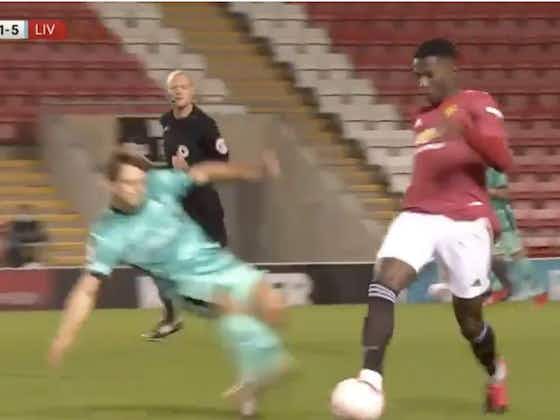 Article image:(Video) Carnage in Man United u23 vs Liverpool u23 match after double red