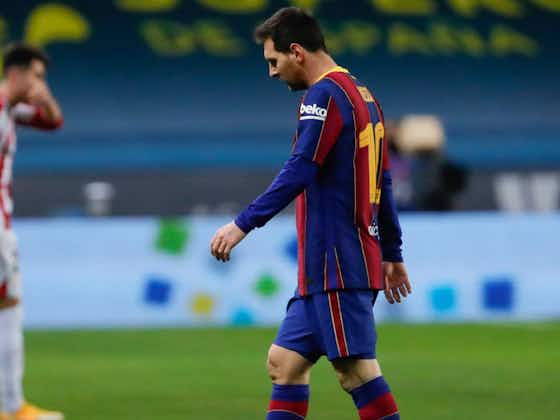 Article image:Barca boss Koeman defends Messi after red card in Supercopa loss