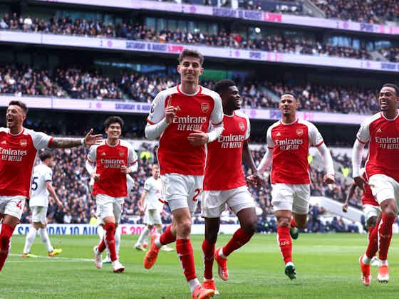 Article image:X reacts as Arsenal blow Tottenham away in first half of north London derby