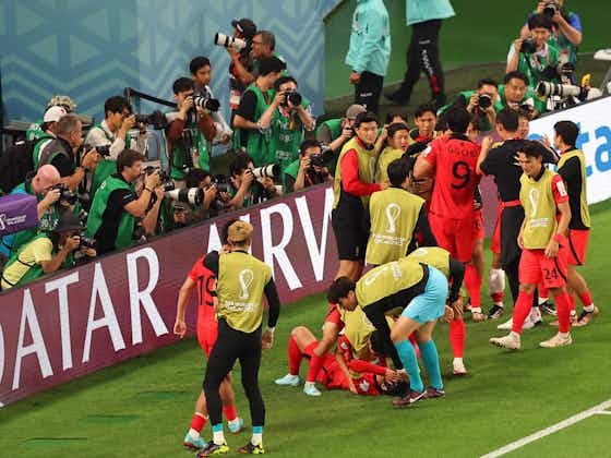 Artikelbild:WM 2022 | Spätes Siegtor und Schützenhilfe: Südkorea schlägt Portugal und steht im Achtelfinale!