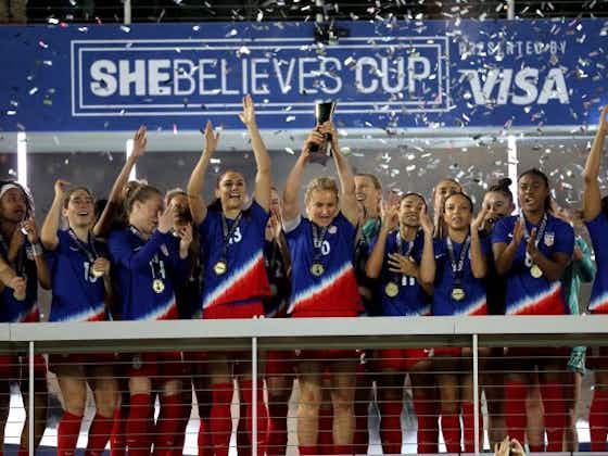 Article image:Shoot-outs see USA lift SheBelieves Cup and Brazil finish third