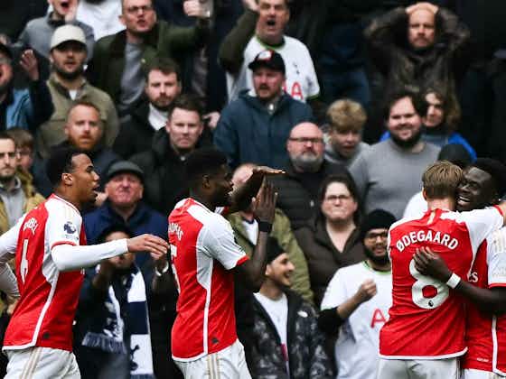 Imagem do artigo:Arsenal sofre, mas vence clássico contra o Tottenham e se mantém na liderança do Inglês