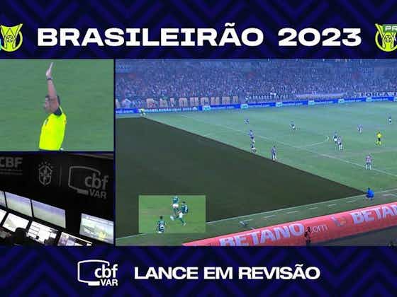 Imagem do artigo:Ângulo de câmera do VAR provoca polêmica em gol anulado do Palmeiras contra Atlético-MG; entenda