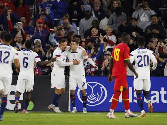 Imagem do artigo:Pulisic e Reyna marcam, e Estados Unidos goleiam Gana em amistoso