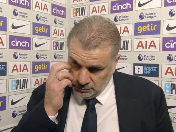 Article image:Tottenham boss Ange Postecoglou gives four-word response when asked if Spurs are in the title race