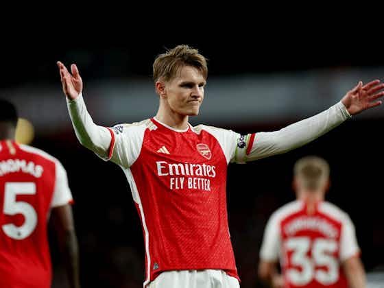 Article image:Arsenal creator-in-chief Martin Odegaard hopes to make Tottenham sick of the sight of him