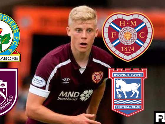 Article image:Blackburn and Ipswich to battle Burnley for Hearts defender