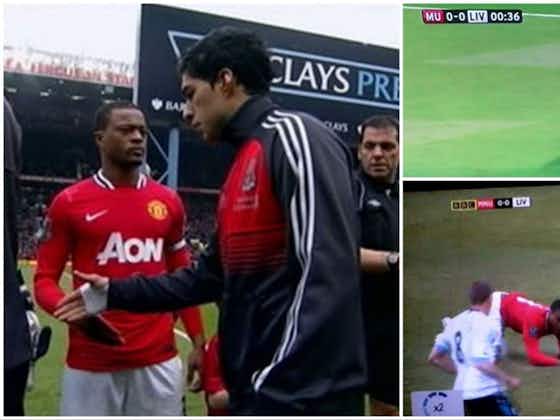 Article image:Rio Ferdinand says Patrice Evra ‘almost ended his career’ with Luis Suarez tackle