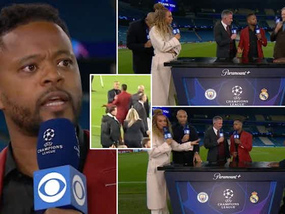 Article image:Patrice Evra swore on CBS Sports when opening up about clash with Man City staff