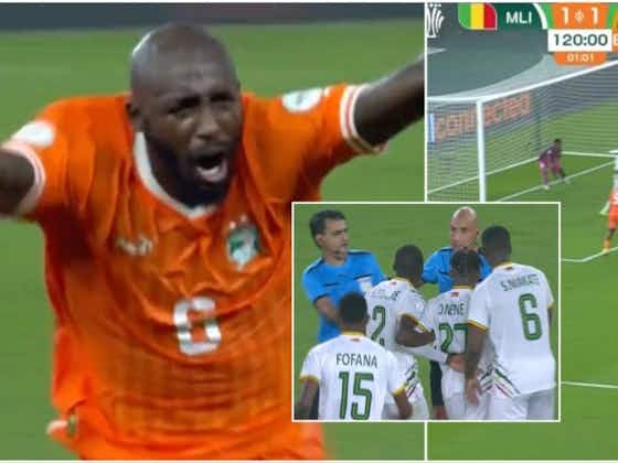 Article image:Ivory Coast score 122nd-minute winner to beat Mali 2-1 in AFCON quarter-finals