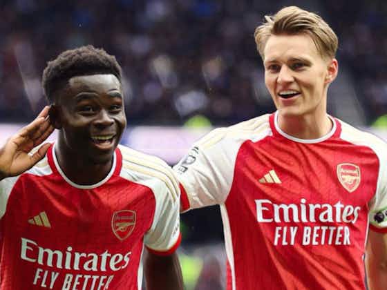 Article image:Saka hails ‘massive’ win for Arsenal after ‘frantic’ North London Derby