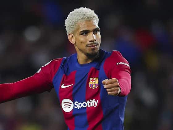 Article image:Barcelona set shocking deal conditions for Manchester United in any future Ronald Araujo deal