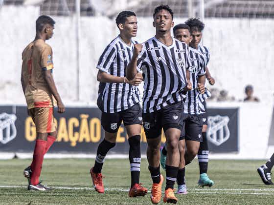 Imagem do artigo:Sub-17: Estreando na temporada, Ceará goleia Santa Cruz/SE por 4 a 0 e avança na Copa do Brasil