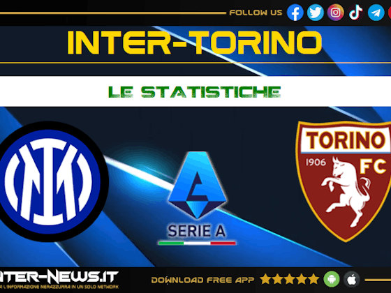 Immagine dell'articolo:Inter-Torino 2-0, statistiche: secondo tempo di dominio!